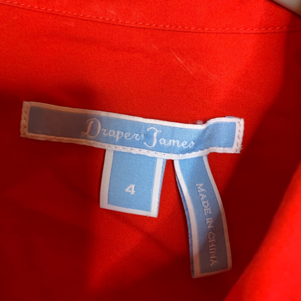 Red Draper James Scalloped Button Up - image 4